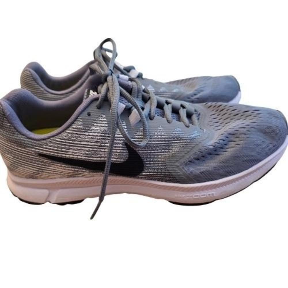 Nike Zoom Span‎ 2 Womens Sz 11 Running Shoes Grey White Comfort Sneakers